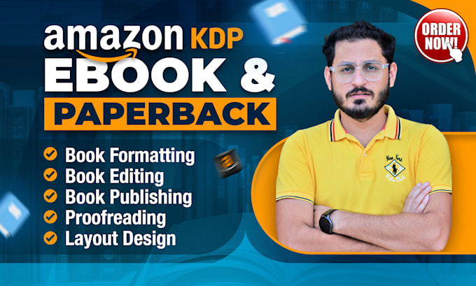 Bestseller - do book editing, formatting and layout design for amazon kdp