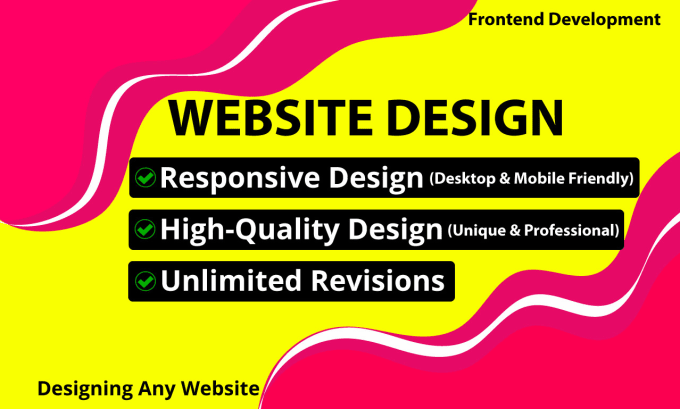 Gig Preview - Design or redesign custom responsive HTML CSS business website