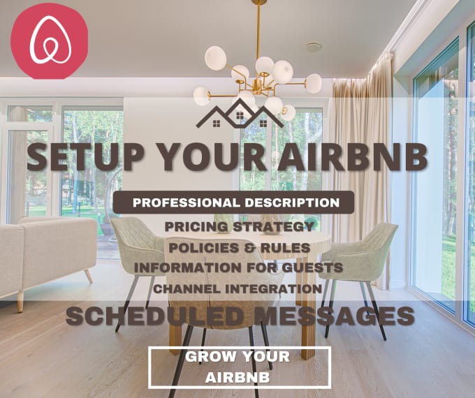 Gig Preview - Create and setup your airbnb listing