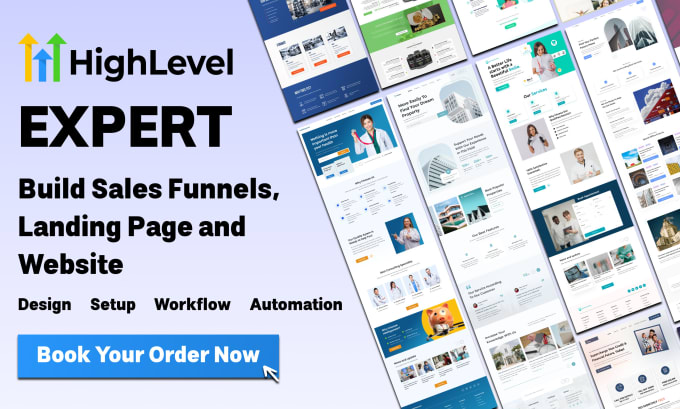 Gig Preview - Build design go high level funnel  go high level landing page  ghl website