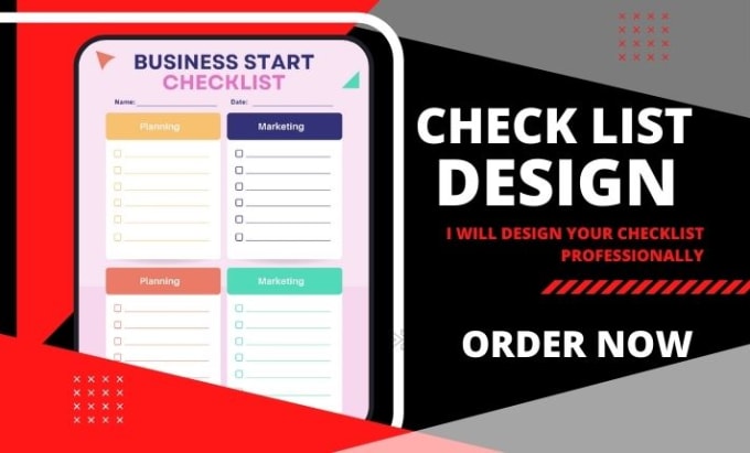 Gig Preview - Design your checklist professionally