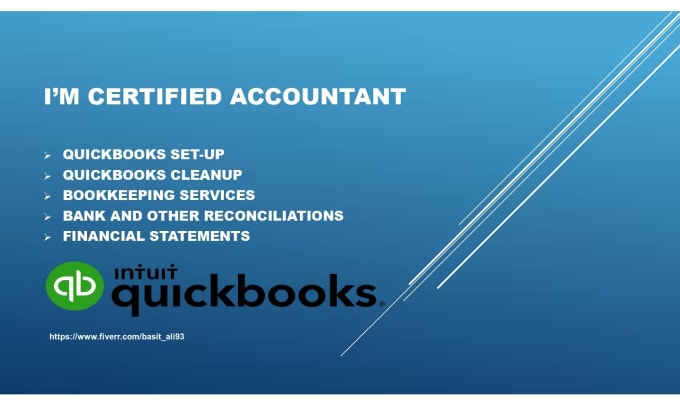 Gig Preview - Do your bookkeeping in quickbooks online