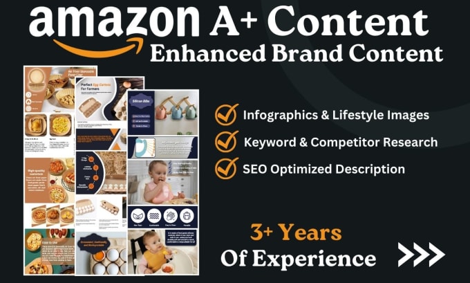 Gig Preview - Design outstanding amazon a plus content or enhanced brand content ebc