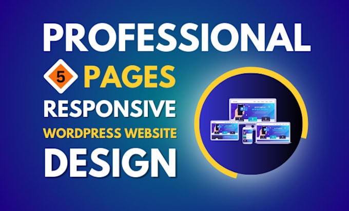 Gig Preview - Build website 5 pages responsive wordpress website design