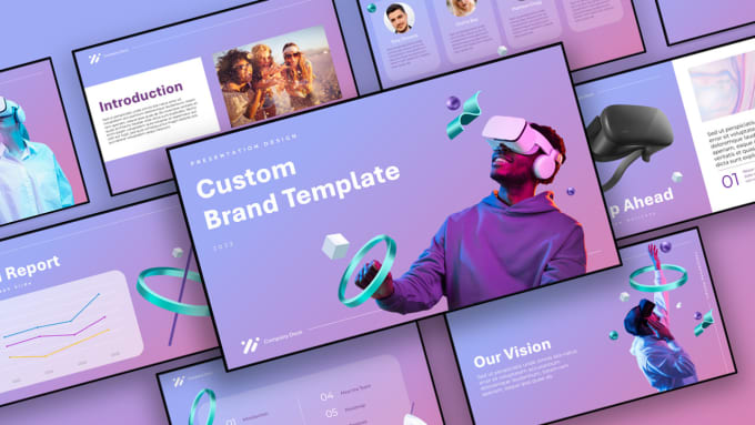 Gig Preview - Design a custom powerpoint template for your brand