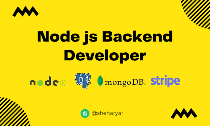 Gig Preview - Be your node js backend developer