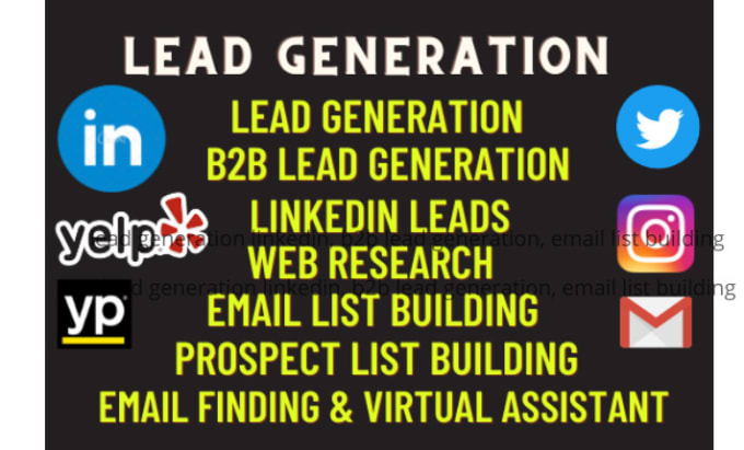 Gig Preview - Do lead generation linkedin b2b lead generation