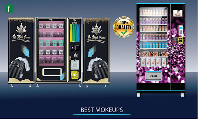 Gig Preview - Wrap VIP vending and atm machine design and mockup