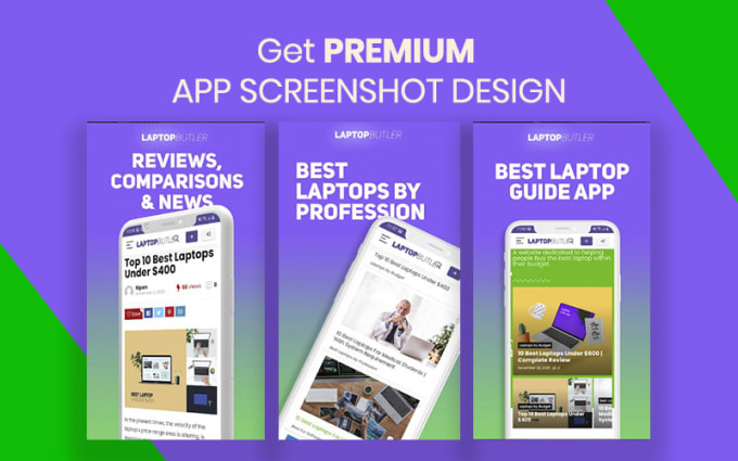 Gig Preview - Capture and design stunning app screenshots for playstore and app store