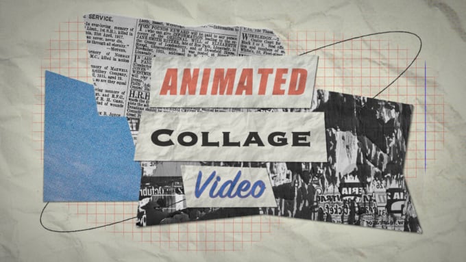 Bestseller - create animated collage video ad