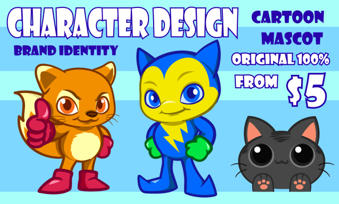 Gig Preview - Design cartoon mascot and character illustration