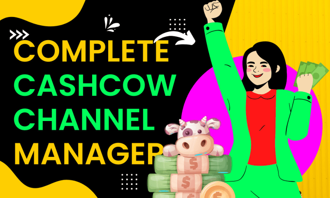 Gig Preview - Be your cashcow youtube channel manager, yt automation guru