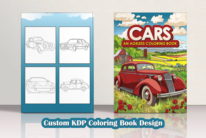 Gig Preview - Design stunning KDP coloring books for all ages