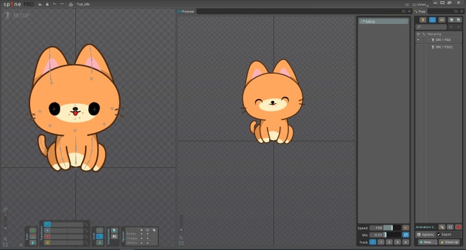 Gig Preview - Rig and animate your 2d character inside spine 2d