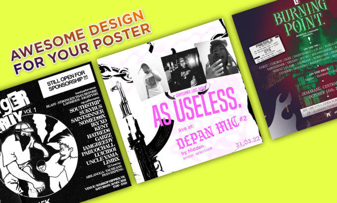 Gig Preview - Design you an awesome music gig poster with any style