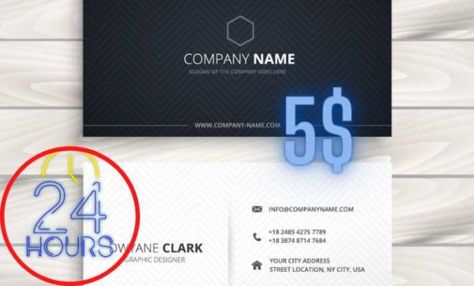 Gig Preview - Create elegant, minimalist business card using canva