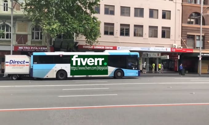 Gig Preview - Promote your brand on the railway square buses sydney australia billboard video