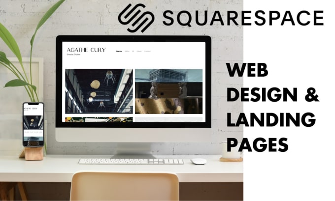 Gig Preview - Design or redesign a modern squarespace site for you