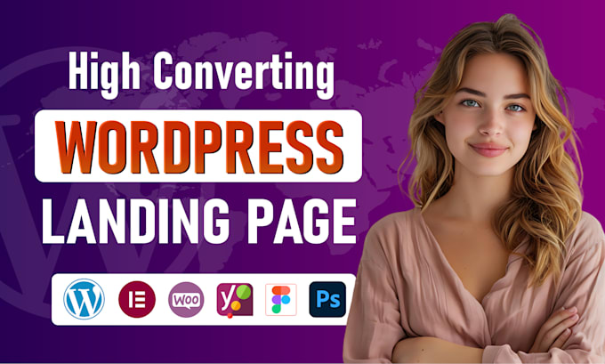 Gig Preview - Build high converting responsive wordpress landing page,elementor website design