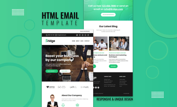 Gig Preview - Design responsive HTML email template