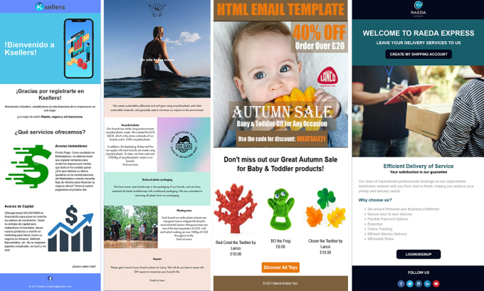 Gig Preview - Design a professional HTML email template or newsletter