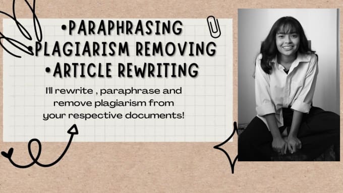 Gig Preview - Manually rewrite,rephrase,paraphrase plagiarism free article