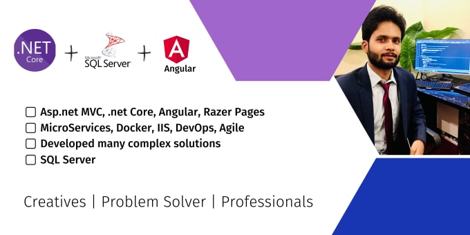 Gig Preview - Be your full stack asp net core mvc and angular developer