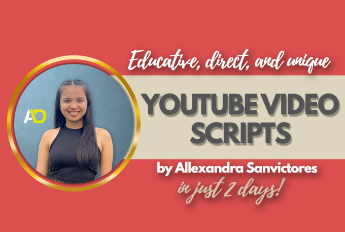 Gig Preview - Write engaging video script for your youtube channel