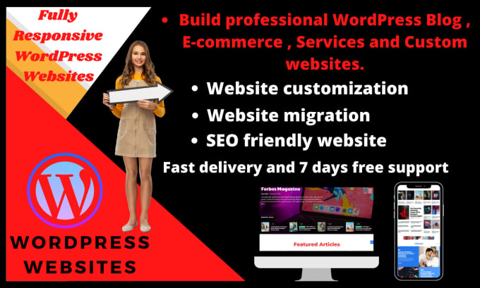 Bestseller - create responsive wordpress design or business websites