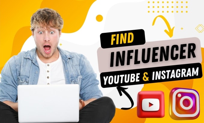 Gig Preview - Find the top instagram, youtube influencer research email list