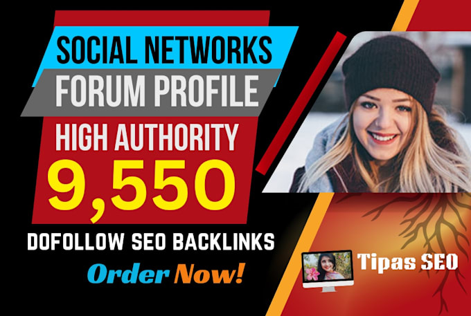 Gig Preview - Do 9550 seo backlinks forum profile high authority, social networks linkbuilding