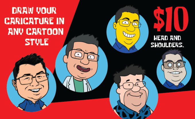 Gig Preview - Your caricature in any cartoon style