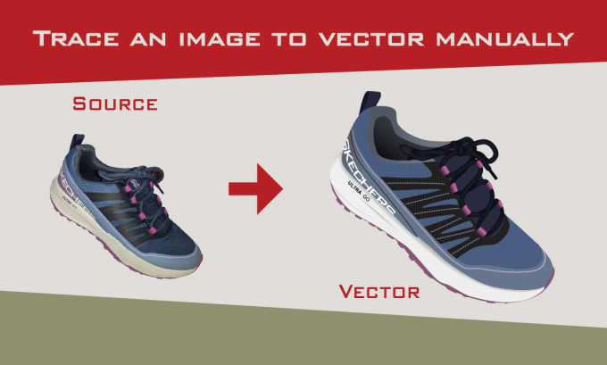 Gig Preview - Trace your image into vector manually