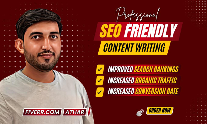 Gig Preview - Write SEO friendly website content