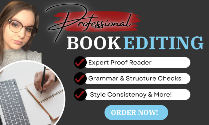 Gig Preview - Professionally edit and proofread your book to perfection