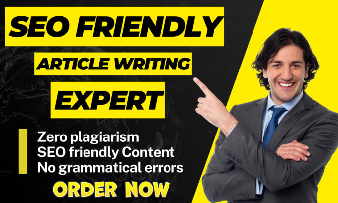 Gig Preview - Write SEO friendly articles and blog posts for you