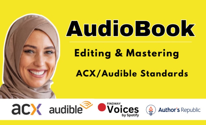 Gig Preview - Edit, mix and master your audiobook for acx audible standards