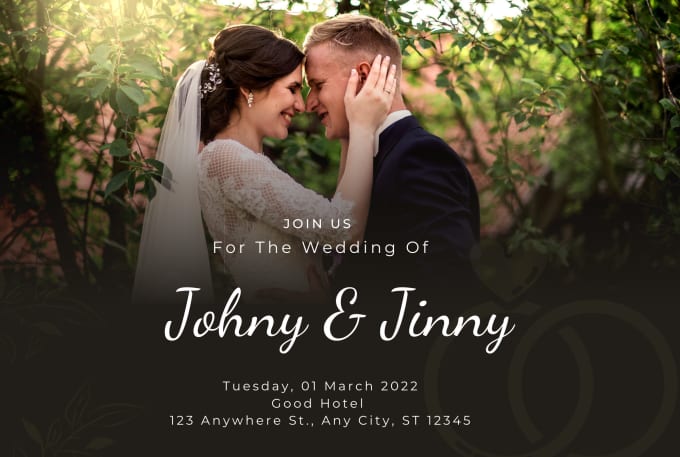 Gig Preview - Design attractive and unique wedding, birthday, and business invitation cards