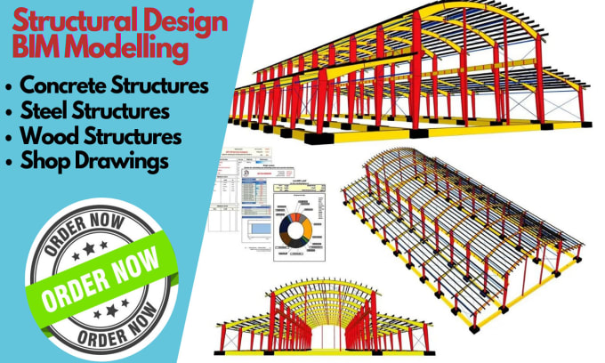 Gig Preview - Analyze and design steel,concrete and wood structures