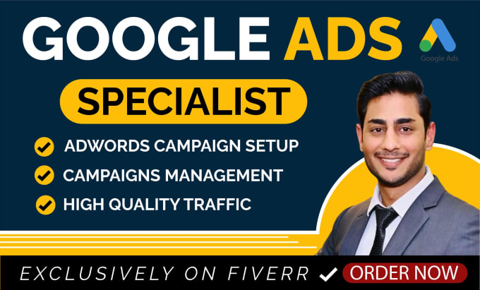 Gig Preview - Google ads specialist, setup and manage PPC campaign