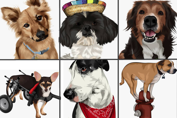 Gig Preview - Draw an amazing illustration of your pet