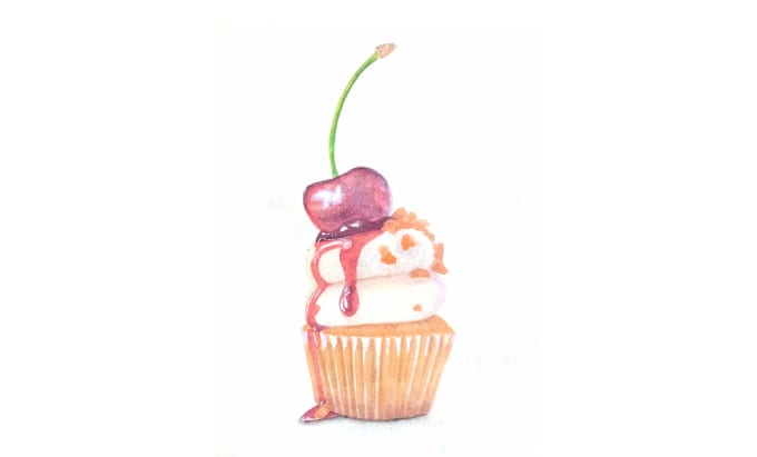 Gig Preview - Create watercolor illustrations of food, houses and flowers