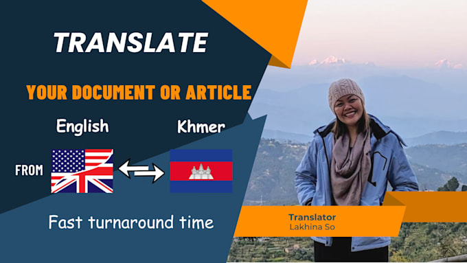 Bestseller - translate english to khmer within 1 day