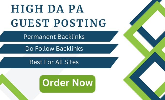 Gig Preview - Provide high da SEO backlinks guest posting service