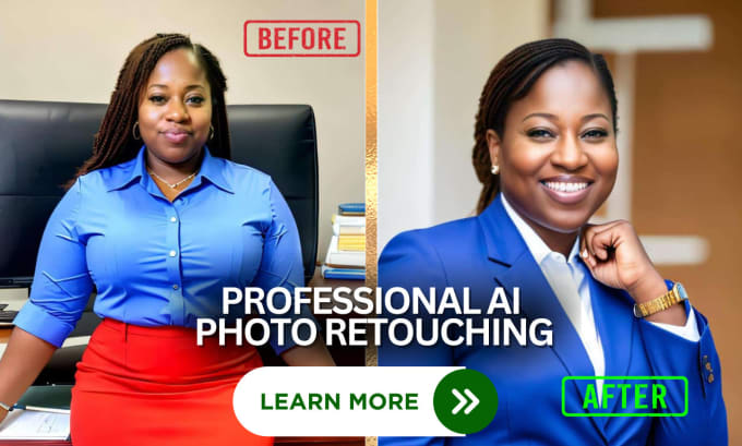 Gig Preview - Do professionals ai photo retouching and editing