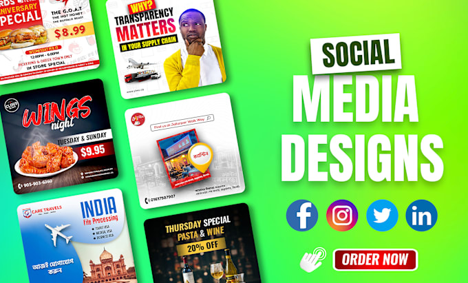 Gig Preview - Do impressive food poster restaurent flyer event banner social media post design