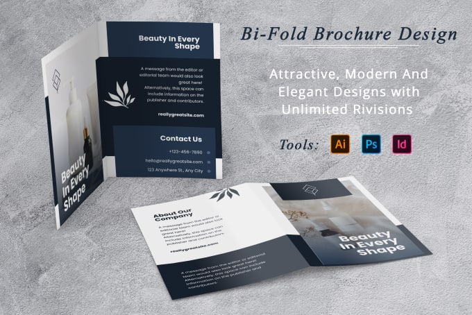 Gig Preview - Design professional bifold, trifold brochures