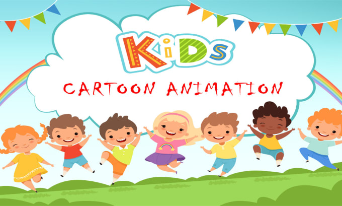 Gig Preview - Create custom 2d animated cartoon for kids learning