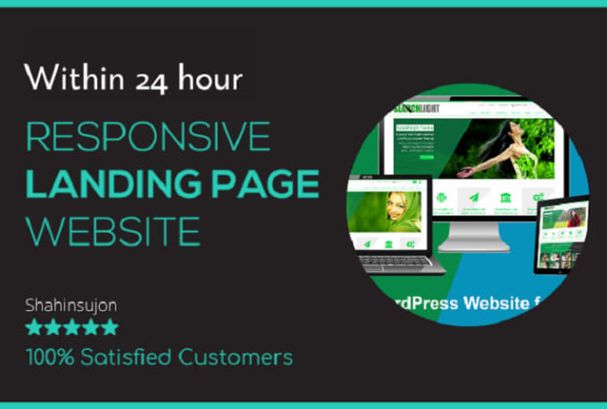 Gig Preview - Build landing page using shopify, wix, unbounce or wordpress