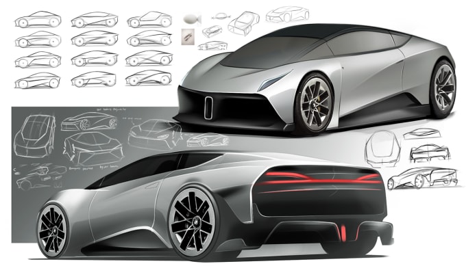 Gig Preview - Sketch your car or vehicle design concept for your project